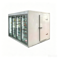 Chambre froide modulaire personnalisée en mousse PU pour la réapprovisionnement arrière, congélateur complémentaire pour la vente en gros de produits frais