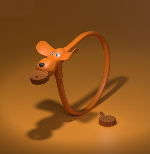 Puppy Lock Mountain Bicycle Lock Cartoon Lock