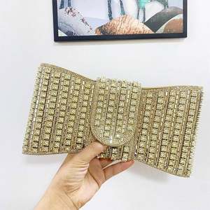 女性用リストレット ブライド イブニング クラッチバッグ パーティー プロム 結婚式用 - Product Image 1