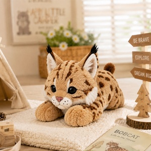 LEVIN TOY FACTORY Fabricant OEM de jouets en peluche personnalisés, animaux en peluche doux, conception de jouets en peluche animaux, <span class=keywords><strong>Bobcat</strong></span> - Product Image 2