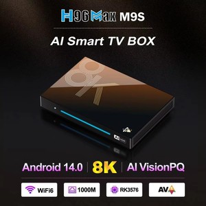 Nouvelle <span class=keywords><strong>Box</strong></span> TV <span class=keywords><strong>Android</strong></span> 14 2026, Lecteur Multimédia 8K Pays-Bas Angleterre Allemagne, WiFi Puissant, Télécommande Vocale, Processeur RK3576, Prise US EU - Product Image 1