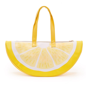 Bolsa Térmica con Diseño de Limón para el Verano, Bolsa de Almuerzo Aislada, Bolso de Playa para Mujer, Bolso de Mano para Mujer, Estilo Instagram - Product Image 1