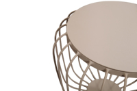 Ensemble de tables basses rondes en aluminium de luxe, design moderne, pour patio, espace de détente, extérieur, hôtel, villa, jardin, style Art Cage Base