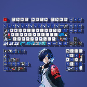 คีย์แคปใสสี่ด้านลายอัสึกะจากเรื่อง Evangelion วัสดุ PBT PC แบบพิมพ์ลาย Sublimation คีย์แคป <span class=keywords><strong>Gmk</strong></span> คีย์แคปอนิเมะ - Product Image 3