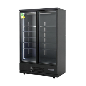 <span class=keywords><strong>Réfrigérateur</strong></span>-congélateur vertical commercial de qualité supérieure pour boissons, avec porte vitrée et refroidissement par ventilateur, idéal pour les boutiques et les supermarchés (R290) - Product Image 1