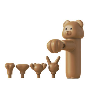 Pistola de Masaje Muscular Ultra Pequeña y Silenciosa, Mini Masajeador de Tejido Profundo y Fascia, Motor sin Escobillas, <span class=keywords><strong>5</strong></span> Cabezales de Masaje, 4 Velocidades, Batería Dual - Product Image 1