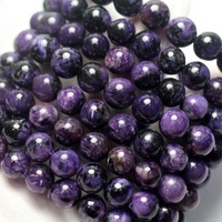 Perles en vrac de charoïte russe naturelle de 9 à 14 mm, pierre semi-précieuse, pierre précieuse pour la fabrication de bijoux