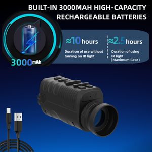 Gafas de Visión Nocturna <span class=keywords><strong>con</strong></span> Luz IR NVG40 940/850nm, Monocular Digital Infrarrojo para Caza <span class=keywords><strong>con</strong></span> WIFI - Product Image 4