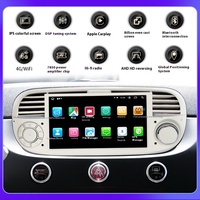 Grosir radio mobil untuk FIAT 500 Abarth 2008-2015 sistem navigasi dasbor Android MP5 4K LCD layar sentuh kombinasi TV
