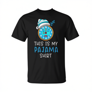 T-shirt Slumber Party, chemise avec horloge de pyjama pour l'heure du coucher, pour le sommeil - Product Image 2