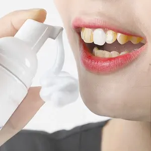 שיניים למכירה חמה ניקוי מנטה קצף מוס מקצועי הלבנת שיניים משחת שיניים פורמולה מנטה