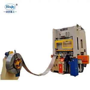 Rbqlty 2 points closed type cnc press machine line for square aluminum window and door punching machine