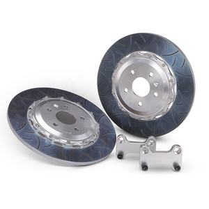 Disco de freno de carreras de actualización de Rotor ranurado perforado personalizado 18 pulgadas 325/355*22mm disco para Audi B8 B9 Honda Civic tipo R Range Rover - Product Image 2