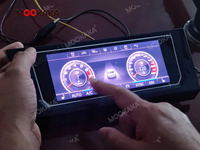 Écran tactile numérique LED pour climatiseur de voiture, panneau de climatisation numérique pour la série Volkswagen, tableau climatique numérique QLED AI
