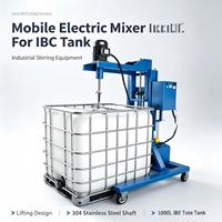 Agitateur Moteur Pompe Électrique Mobile en Acier Inoxydable pour Réservoir IBC 1000L, 380V 4kW, Multifonctionnel pour Produits Chimiques