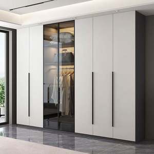 Armario de dormitorio para el hogar Armario duradero pequeño Armario de madera maciza económico Fábrica al por mayor - Product Image 5