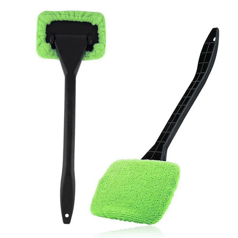 Auto Cleaning Wash Tool With Long Handle Car Window Cleaner Brush Kit Windshield Wiper Microfiber Wiper Cleaner Cleaning Brush