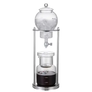 Sıcak satış 600ml cam soğuk demlemek kahve makinesi Set buz damla tarzı için mükemmel Aced kahve