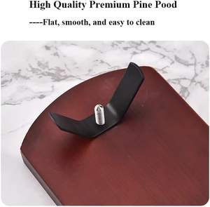 Soporte de Madera para Jamón con Barra de Fijación de Acero Inoxidable, Base Estable Antideslizante para Jamón Español e Italiano - Product Image 4