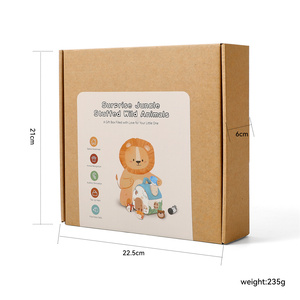 PQT2435 <span class=keywords><strong>Giocattoli</strong></span> Educativi Montessori in Cotone a Forma di Animali per Neonati 0-12 <span class=keywords><strong>Mesi</strong></span> con Funzioni Musicali per lo Sviluppo Sensoriale - Product Image 6