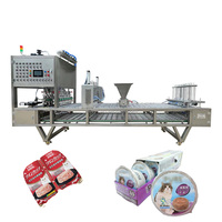 Machine de remplissage et d'emballage de thermoformage de tasse de gelée de myrtille de machine de scellage de plateau de Wuhan Yijianuo