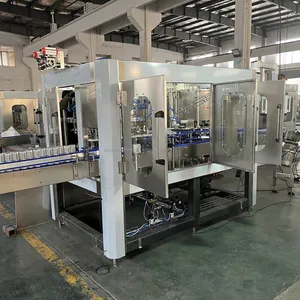 Complete small carbonated beverage beer canning machine /aluminium can filling production line