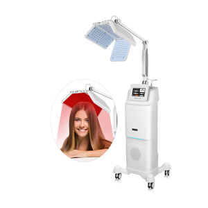 Máquina de Terapia de Luz Roja Bio Corriente Vertical 7 en 1 para el Crecimiento del Cabello y Cuidado Facial con Vibraciones y Masaje - Product Image 1