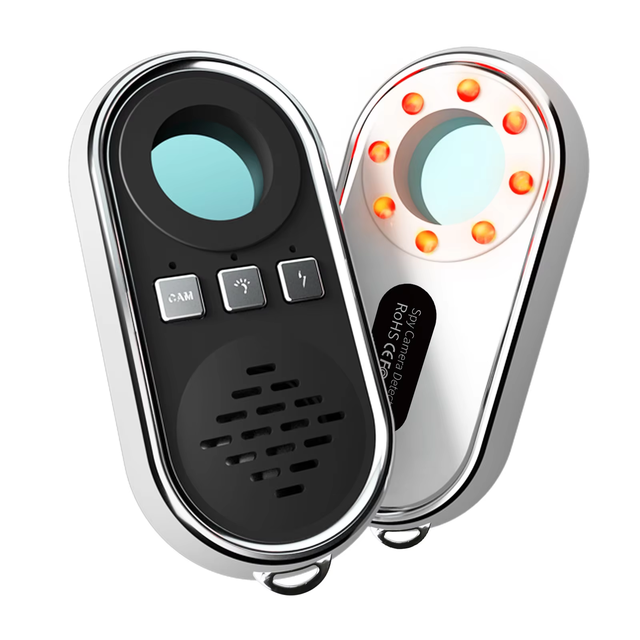Mini Anti-Spy Device Hidden Camera Finder Portable Anti-Theft Spy Detector with LED Light for Hotel Use