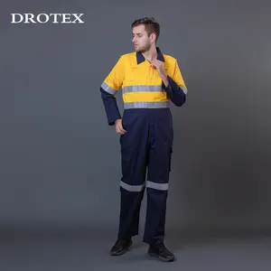Mechanic Factory Reflective Flame Retardant High Visibility Workwear Suite Welding Coverall