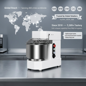 Machine à pétrir la pâte commerciale, mélangeur multifonctionnel silencieux de table avec minuterie intelligente pour pâtisserie - Product Image 1