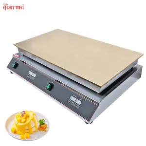 Người bán hàng tốt nhất crepe và Pancake các nhà sản xuất thép không gỉ bề mặt tấm đồng Nhật Bản SOUFFLE Pancake Maker Dorayaki Maker Máy