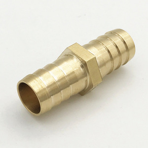Connecteur de réparation de tuyau en laiton, raccord à barbillon de 1/2 pouce, adapté aux tuyaux d'arrosage de jardin, installation facile - Product Image 1
