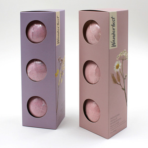 Boîte cadeau de style coupé personnalisé OEM ensemble de bain effervescents bombes de bain de détente pétillantes pour cadeau de vacances pour femme - Product Image 3