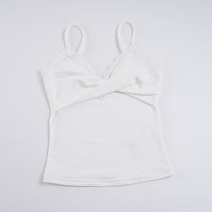 Haut court sexy torsadé et volanté en dentelle blanche à col en V pour femme, idéal pour l'été 2026, style Y2K et mode élégante - Product Image 6