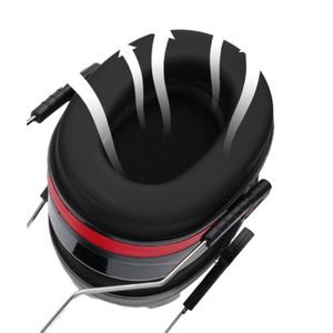 調整可能なPUイヤーマフ産業労働睡眠研究騒音分離ヘッド取り付けイヤホン保護聴覚保護 - Product Image 4