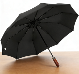 Paraguas de Mano Plegable de 3 Secciones para Mujer, Promocional, de Tela Pongee Pequeña, Impermeable, con Logotipo - Product Image 4