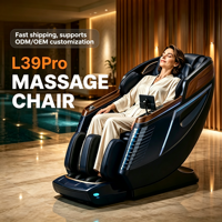 Fauteuil de massage 3D en gros, fauteuil inclinable électrique intelligent AI L39Pro à gravité zéro pour massage Shiatsu du corps entier, idéal pour hôtels, spas et salons.