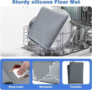 <span class=keywords><strong>Tapis</strong></span> de réfrigérateur en silicone, <span class=keywords><strong>tapis</strong></span> universel antidérapant pour réfrigérateur, machine à laver - Product Image 6