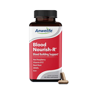 आयरन की कमी पूरक-एनीमिया, थकान रक्त निर्माण-आयरन, एल्फाल्फा, रास्पबेरी और विटामिन बी कैप्सूल - Product Image 1