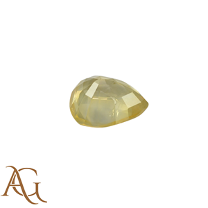Zafiro amarillo natural en forma de pera, facetado, piedra preciosa suelta para la fabricación de joyas, precioso, certificado, venta al por mayor. - Product Image 3
