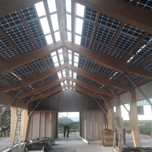 ระบบติดตั้งแผงโซลาร์เซลล์แบบ<span class=keywords><strong>ราง</strong></span>กันน้ำชนิด M สำหรับหลังคาโรงจอดรถ BIPV พร้อมรางรองน้ำกันน้ำ - Product Image 1