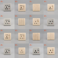 China 3 Gang 4 Gang 2 Way Interruptores eléctricos de plástico y enchufes Interruptor de pared eléctrico para el hogar