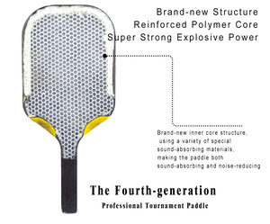 Pala de Pickleball Ben Johns Pro IV 16.5'' T700 Gen4 con Núcleo de Propulsión Gen <span class=keywords><strong>4</strong></span> de Fibra de Carbono para Entrenamiento y Entretenimiento - Product Image 3