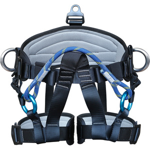 高品質調節可能なハーフボディセーフティハーネスクライミングセーフティハーネス空中作業登山用具落下防止 - Product Image 5