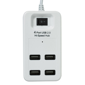 4 Port <b>USB</b> 2.0 Hi-Speed <b>Hub</b> With Power Switch And 1.2m Cable For Desktop Use - Product Image 1