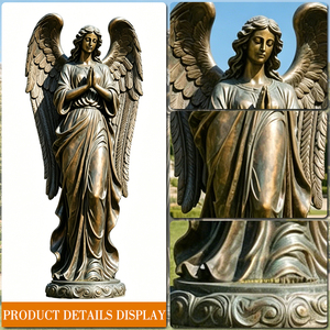 Estatua de Ángel de Bronce para Exteriores, Tamaño Real, Color Personalizado, Moderna, con Tallado Muy Detallado, HUIYI SCULPTURE, Directo de Fábrica, para Jardín - Product Image 4