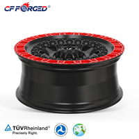 Nouvelles jantes tout-terrain 4x4 en alliage d'aluminium forgé 17-18 pouces 6x139.7 pour Bronco Jeep Wrangler, noires, à multiples rayons, tactiques