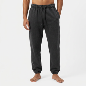 Pantalons de survêtement en molleton épais avec poches zippées pour l'hiver, pantalons de jogging pour hommes, noir gris, coton rembourré, pantalons chauds pour hommes, pantalons thermiques imperméables - Product Image 1