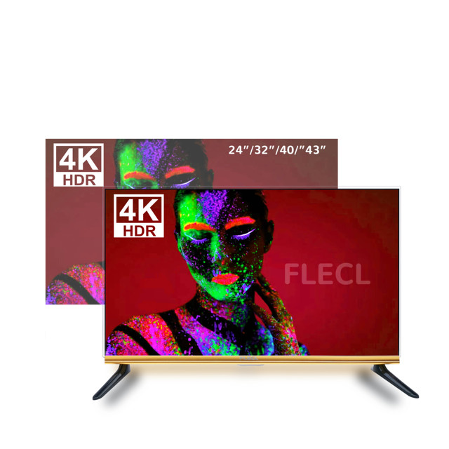 FLECL 2024 Good Quality Factory Price Frameless Model 24/32/43 Inch Smart Television FHD Flat Screen Android 12 Home Use Tv