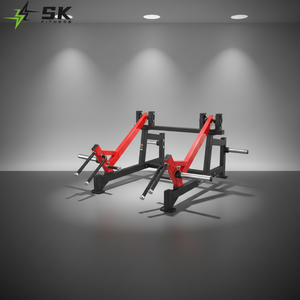 <span class=keywords><strong>Machine</strong></span> à haltères pour les jambes SK Commercial, avec poids chargés, pour les squats, les soulevés de terre, les shrugs, construction en acier pliable et réglable, soulevé de terre debout - Product Image 2